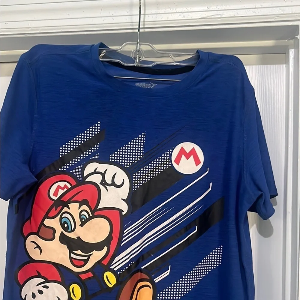 Old Navy Blue Mario Kids T-Shirt